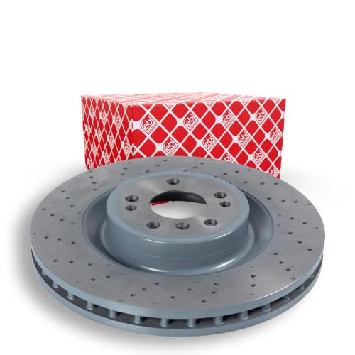 FEBI BILSTEIN Bremsbelagsatz, Scheibenbremse 16900 + Bremsscheibe 104952 + Warnkontakt, Bremsbelagverschleiß 22663 Bild FEBI BILSTEIN Bremsbelagsatz, Scheibenbremse 16900 + Bremsscheibe 104952 + Warnkontakt, Bremsbelagverschleiß 22663