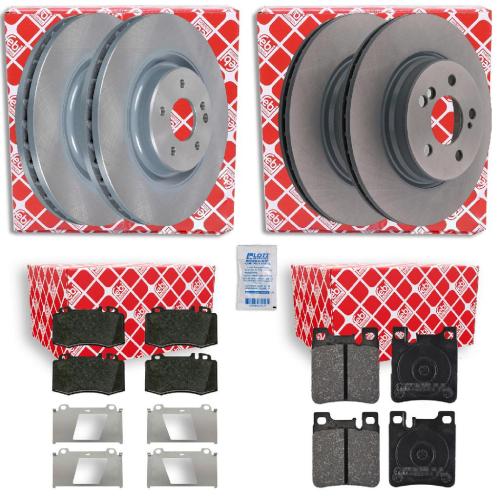 FEBI BILSTEIN Bremsscheibe 43852 + Bremsbelagsatz, Scheibenbremse 16481 + Bremsscheibe 26106 + Bremsbelagsatz, Scheibenbremse 16158 Bild FEBI BILSTEIN Bremsscheibe 43852 + Bremsbelagsatz, Scheibenbremse 16481 + Bremsscheibe 26106 + Bremsbelagsatz, Scheibenbremse 16158