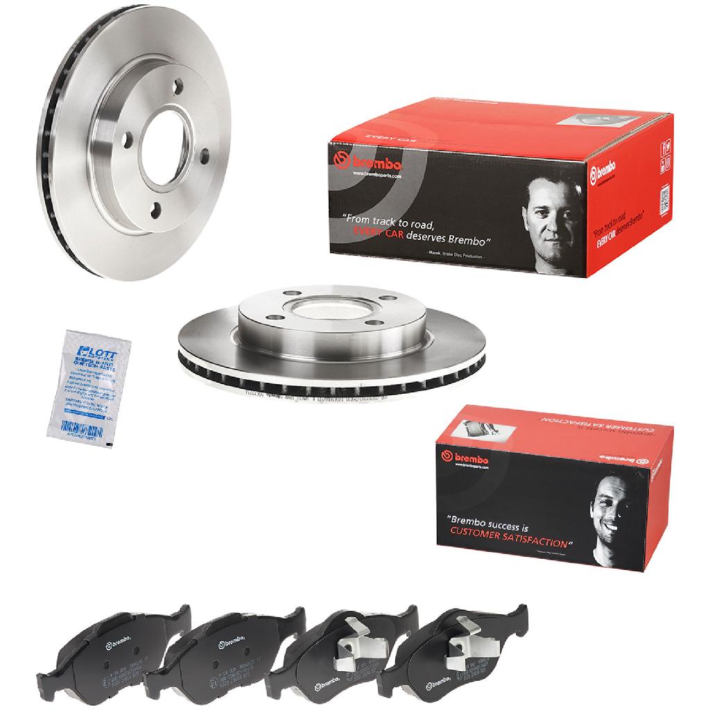 BREMBO Bremsscheibe 09.6727.34 + Bremsbelagsatz, Scheibenbremse P 24 055
