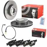 BREMBO Warnkontakt, Bremsbelagverschleiß A 00 228 + Bremsscheibe 09.9172.11 + Bremsbelagsatz, Scheibenbremse P 06 057