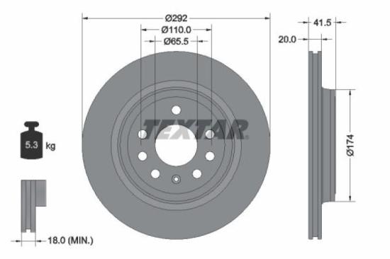 TEXTAR Bremsscheibe 92118303 + Bremsbelagsatz, Scheibenbremse 2340404 + Bremsscheibe 92118403 + Bremsbelagsatz, Scheibenbremse 2413701 Bild TEXTAR Bremsscheibe 92118303 + Bremsbelagsatz, Scheibenbremse 2340404 + Bremsscheibe 92118403 + Bremsbelagsatz, Scheibenbremse 2413701