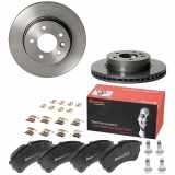 BREMBO Bremsscheibe 09.D421.11 + Bremsbelagsatz, Scheibenbremse P 85 169