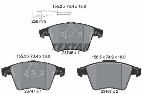 TEXTAR Bremsbelagsatz, Scheibenbremse 2436801 + Bremsscheibe 92121305 + Bremsbelagsatz, Scheibenbremse 2374601 + Bremsscheibe 92121903 Bild TEXTAR Bremsbelagsatz, Scheibenbremse 2436801 + Bremsscheibe 92121305 + Bremsbelagsatz, Scheibenbremse 2374601 + Bremsscheibe 92121903