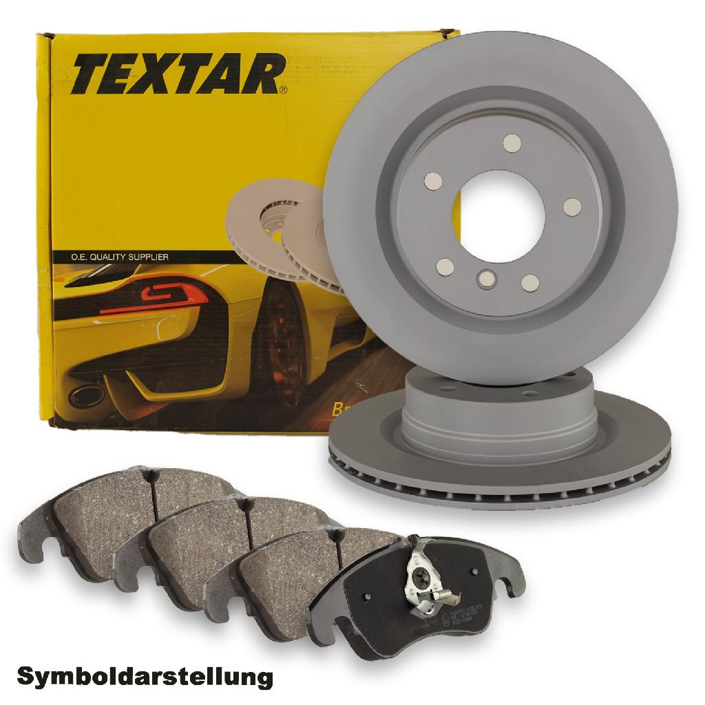 TEXTAR Bremsbelagsatz, Scheibenbremse 2386501 + Bremsscheibe 92139500