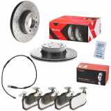 BREMBO Bremsbelagsatz, Scheibenbremse P 06 088 + Bremsscheibe 09.B337.2X + Warnkontakt, Bremsbelagverschleiß A 00 473