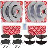 FEBI BILSTEIN Bremsbelagsatz, Scheibenbremse 116189 + Bremsscheibe 12097 + Bremsscheibe 44077 + Bremsbelagsatz, Scheibenbremse 16543