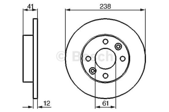 BOSCH Bremsbelagsatz, Scheibenbremse 0 986 467 720 + Bremsscheibe 0 986 479 165 Bild BOSCH Bremsbelagsatz, Scheibenbremse 0 986 467 720 + Bremsscheibe 0 986 479 165
