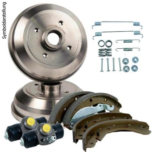 NK Radbremszylinder 803628 + Bremsbackensatz 2736413 + Bremstrommel 253611 Bild NK Radbremszylinder 803628 + Bremsbackensatz 2736413 + Bremstrommel 253611