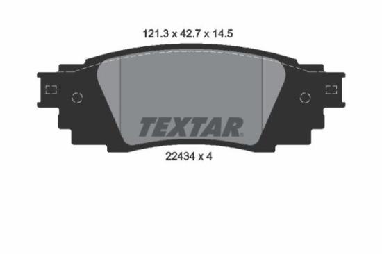 TEXTAR Bremsbelagsatz, Scheibenbremse 2243401 + Bremsscheibe 92304305 + Bremsbelagsatz, Scheibenbremse 2276801 + Bremsscheibe 92301403 Bild TEXTAR Bremsbelagsatz, Scheibenbremse 2243401 + Bremsscheibe 92304305 + Bremsbelagsatz, Scheibenbremse 2276801 + Bremsscheibe 92301403