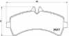 BREMBO Bremsscheibe 09.9510.11 + Bremsbelagsatz, Scheibenbremse P 50 060 + Warnkontakt, Bremsbelagverschleiß A 00 288 Bild BREMBO Bremsscheibe 09.9510.11 + Bremsbelagsatz, Scheibenbremse P 50 060 + Warnkontakt, Bremsbelagverschleiß A 00 288