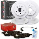 ZIMMERMANN Bremsscheibe 600.3203.20 + Bremsbelagsatz, Scheibenbremse 21479.190.1 + Bremsscheibe 600.3216.20 + Bremsbelagsatz, Scheibenbremse 23446.165.1