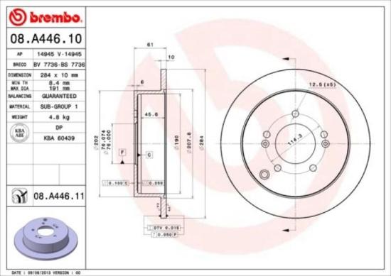 BREMBO BREMSENSET Bild BREMBO BREMSENSET