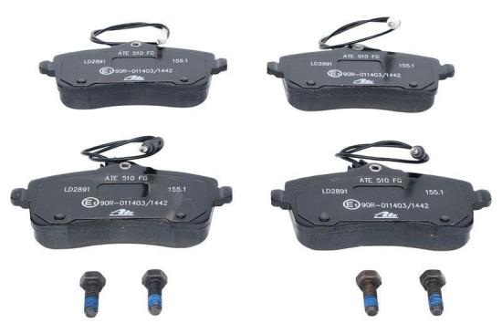 ATE Bremsscheibe 24.0126-0121.1 + Bremsbelagsatz, Scheibenbremse 13.0470-2891.2 Bild ATE Bremsscheibe 24.0126-0121.1 + Bremsbelagsatz, Scheibenbremse 13.0470-2891.2