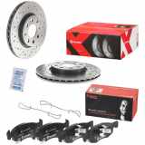 BREMBO Bremsbelagsatz, Scheibenbremse P 59 084 + Bremsscheibe 09.5843.3X