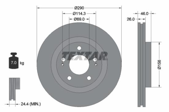 TEXTAR Bremsbelagsatz, Scheibenbremse 2358202 + Bremsscheibe 92148303 + Bremsscheibe 92148403 + Bremsbelagsatz, Scheibenbremse 2348801 Bild TEXTAR Bremsbelagsatz, Scheibenbremse 2358202 + Bremsscheibe 92148303 + Bremsscheibe 92148403 + Bremsbelagsatz, Scheibenbremse 2348801