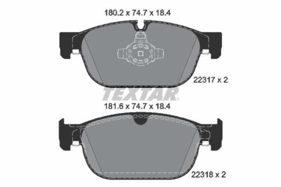 TEXTAR Bremsbelagsatz, Scheibenbremse 2231701 + Bremsscheibe 92289805 Bild TEXTAR Bremsbelagsatz, Scheibenbremse 2231701 + Bremsscheibe 92289805