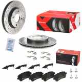 BREMBO Bremsscheibe 09.A968.2X + Bremsbelagsatz, Scheibenbremse P 24 203