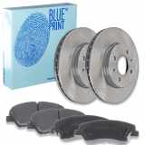 BLUE PRINT Bremsscheibe ADG043213 + Bremsbelagsatz, Scheibenbremse ADG042153