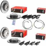BREMBO Warnkontakt, Bremsbelagverschleiß A 00 438 + Warnkontakt, Bremsbelagverschleiß A 00 427 + Bremsscheibe 09.B338.21 + Bremsscheibe 09.B337.21 + Bremsbelagsatz, Scheibenbremse P 06 038 + Bremsbelagsatz, Scheibenbremse P 06 055