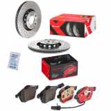 BREMBO Bremsscheibe 09.8690.1X + Bremsbelagsatz, Scheibenbremse P 85 085X