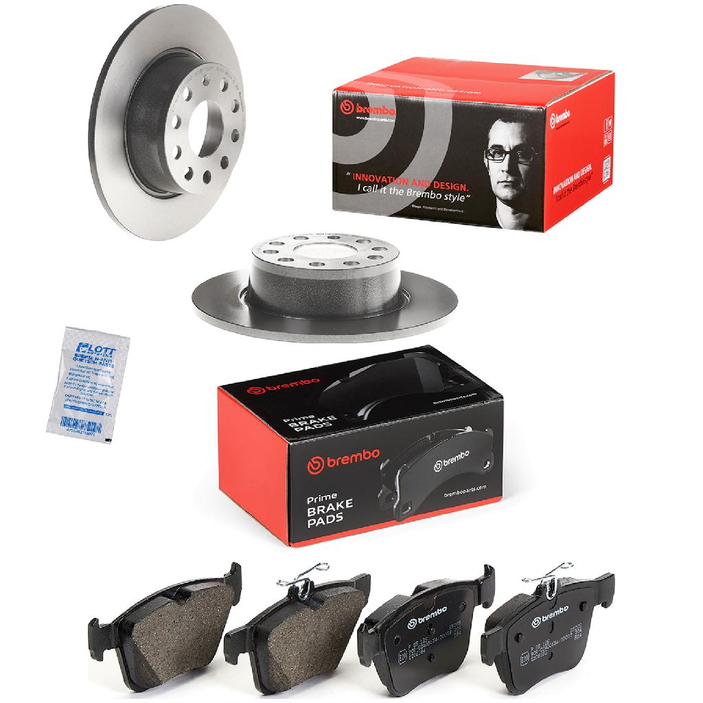 BREMBO Bremsbelagsatz, Scheibenbremse P 85 125 + Bremsscheibe 08.D425.11