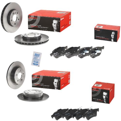BREMBO Bremsscheibe 08.B601.11 + Bremsbelagsatz, Scheibenbremse P 24 148 + Bremsbelagsatz, Scheibenbremse P 24 061 + Bremsscheibe 09.A905.11 Bild BREMBO Bremsscheibe 08.B601.11 + Bremsbelagsatz, Scheibenbremse P 24 148 + Bremsbelagsatz, Scheibenbremse P 24 061 + Bremsscheibe 09.A905.11