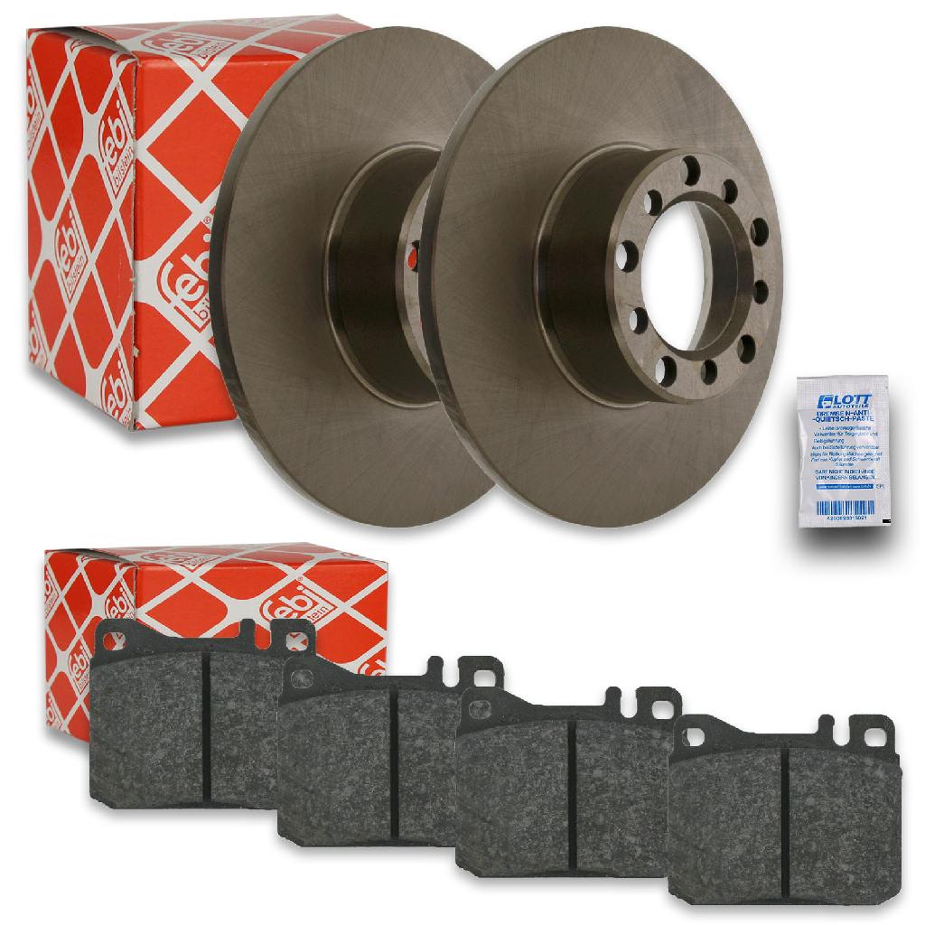 FEBI BILSTEIN Bremsbelagsatz, Scheibenbremse 16045 + Bremsscheibe 08505