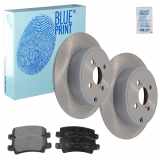 BLUE PRINT Bremsscheibe ADT343169 + Bremsbelagsatz, Scheibenbremse ADT342131