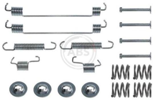A.B.S. Bremsbelagsatz, Scheibenbremse 36854 + Bremstrommel 2416-S + Bremsscheibe 15857 + Radbremszylinder 2846 + Zubehörsatz, Bremsbacken 0014Q + Bremsbackensatz 9222 Bild A.B.S. Bremsbelagsatz, Scheibenbremse 36854 + Bremstrommel 2416-S + Bremsscheibe 15857 + Radbremszylinder 2846 + Zubehörsatz, Bremsbacken 0014Q + Bremsbackensatz 9222