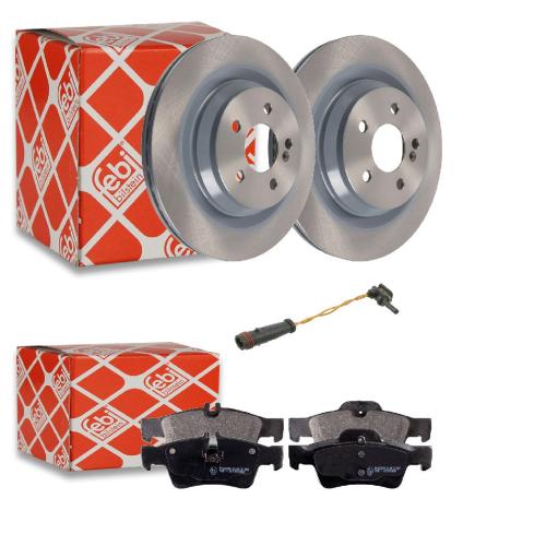 FEBI BILSTEIN Bremsbelagsatz, Scheibenbremse 16451 + Bremsscheibe 26405 + Warnkontakt, Bremsbelagverschleiß 19186 Bild FEBI BILSTEIN Bremsbelagsatz, Scheibenbremse 16451 + Bremsscheibe 26405 + Warnkontakt, Bremsbelagverschleiß 19186