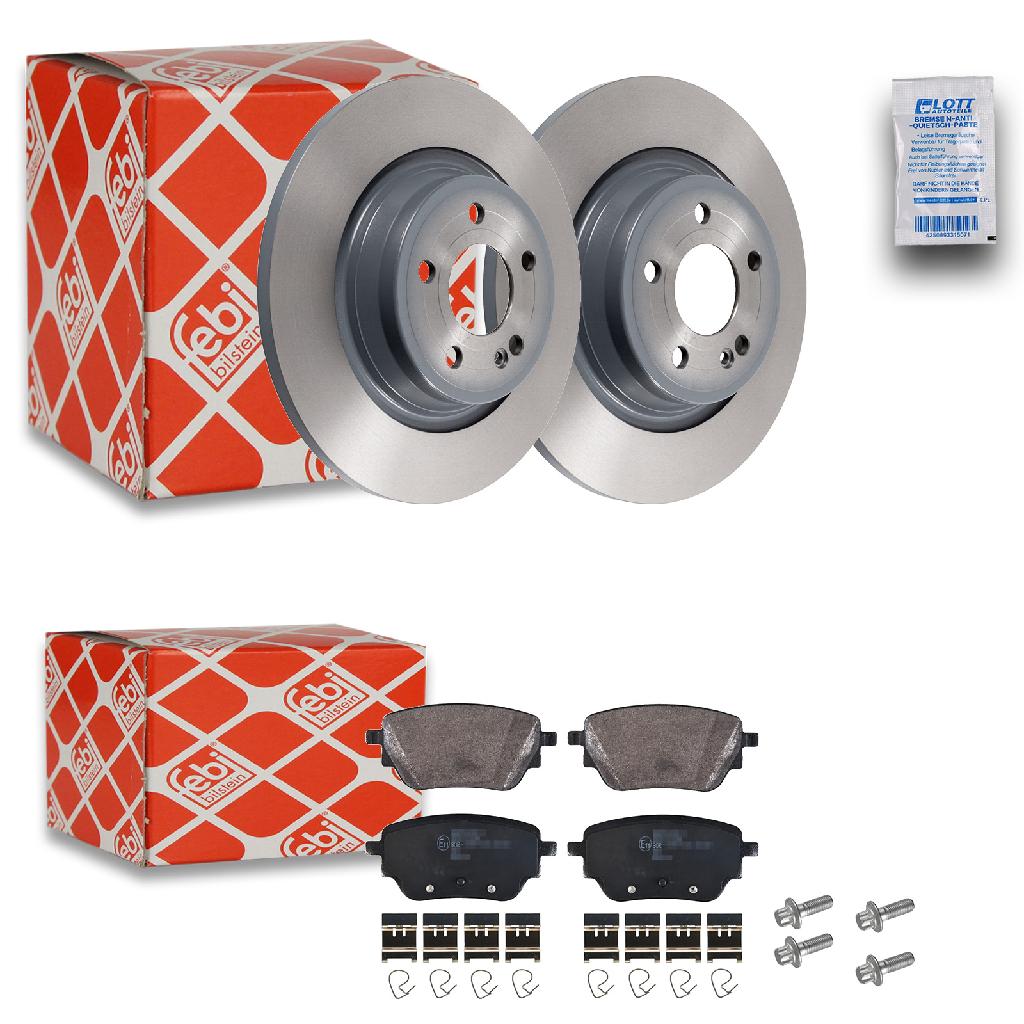 FEBI BILSTEIN Bremsscheibe 107513 + Bremsbelagsatz, Scheibenbremse 171399
