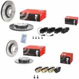 BREMBO Bremsscheibe 09.4939.21 + Bremsbelagsatz, Scheibenbremse P 23 066 + Bremsscheibe 08.5085.21 + Bremsbelagsatz, Scheibenbremse P 23 026