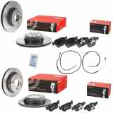 BREMBO Warnkontakt, Bremsbelagverschleiß A 00 441 + Bremsscheibe 09.B338.21 + Bremsscheibe 09.B337.21 + Bremsbelagsatz, Scheibenbremse P 06 038 + Bremsbelagsatz, Scheibenbremse P 06 055 + Warnkontakt, Bremsbelagverschleiß A 00 439