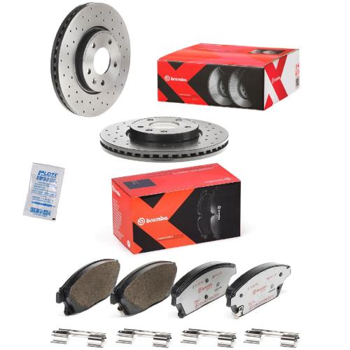 BREMBO Bremsbelagsatz, Scheibenbremse P 59 077X + Bremsscheibe 09.B356.1X Bild BREMBO Bremsbelagsatz, Scheibenbremse P 59 077X + Bremsscheibe 09.B356.1X