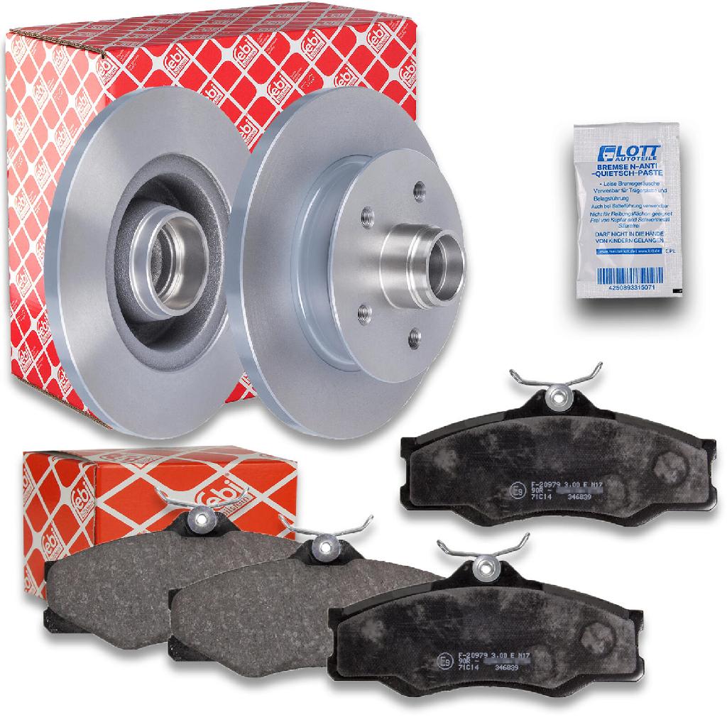 FEBI BILSTEIN Bremsbelagsatz, Scheibenbremse 16298 + Bremsscheibe 02583