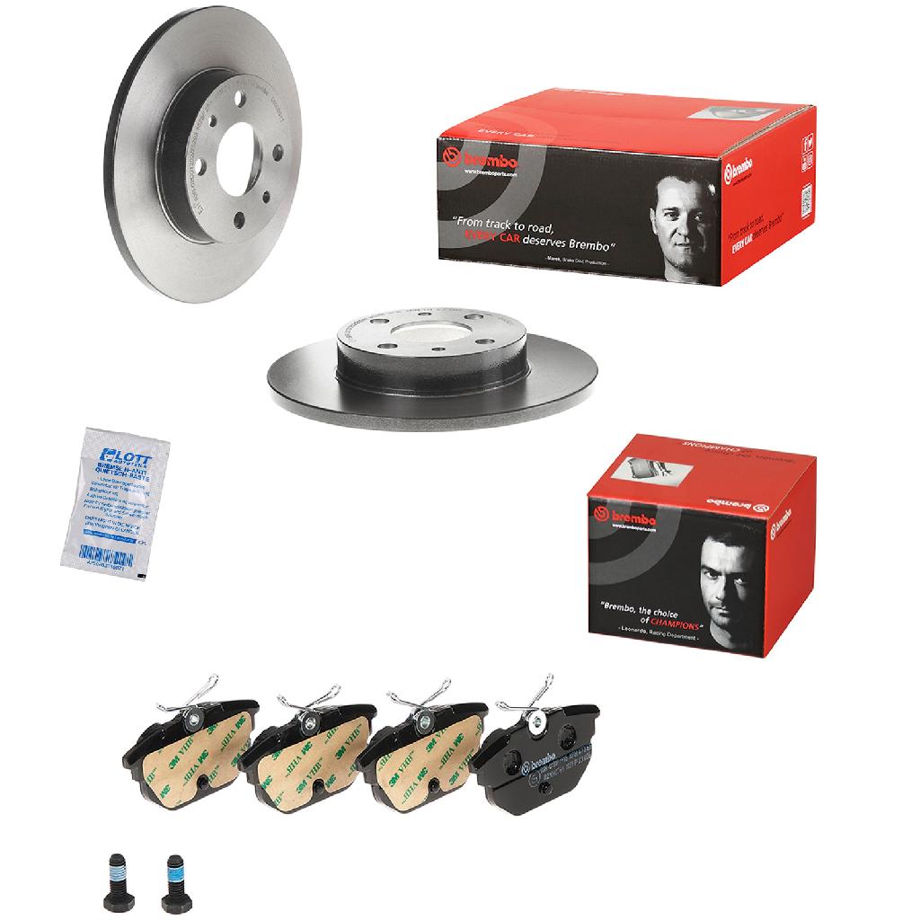 BREMBO Bremsscheibe 08.5085.11 + Bremsbelagsatz, Scheibenbremse P 23 026