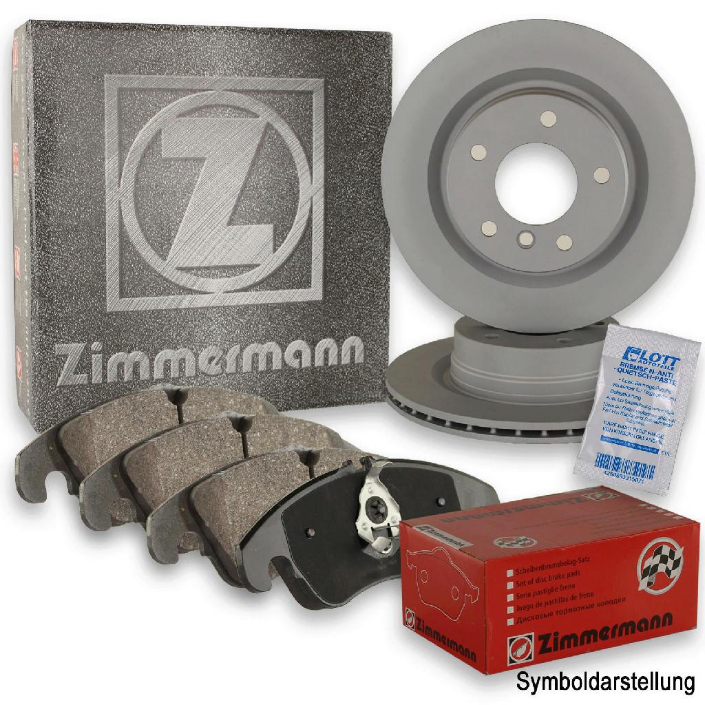 ZIMMERMANN Bremsbelagsatz, Scheibenbremse 22141.160.1 + Bremsscheibe 610.3728.20