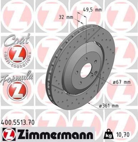 ATE Warnkontakt, Bremsbelagverschleiß 24.8190-0420.2 ZIMMERMANN Bremsscheibe 400.5513.70 + Bremsbelagsatz, Scheibenbremse 23955.175.1 Bild ATE Warnkontakt, Bremsbelagverschleiß 24.8190-0420.2 ZIMMERMANN Bremsscheibe 400.5513.70 + Bremsbelagsatz, Scheibenbremse 23955.175.1