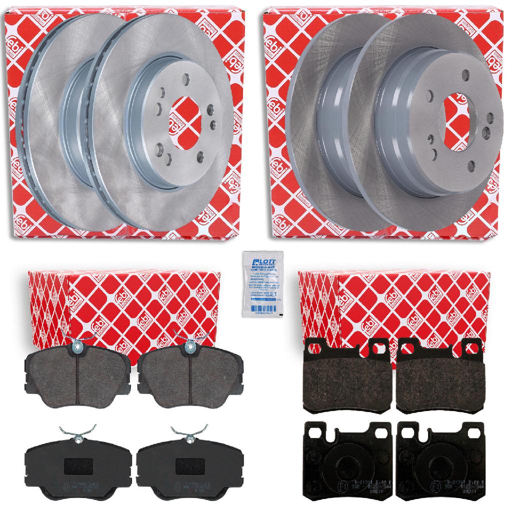 FEBI BILSTEIN Bremsbelagsatz, Scheibenbremse 16193 + Bremsscheibe 08138 + Bremsbelagsatz, Scheibenbremse 16737 + Bremsscheibe 05230
