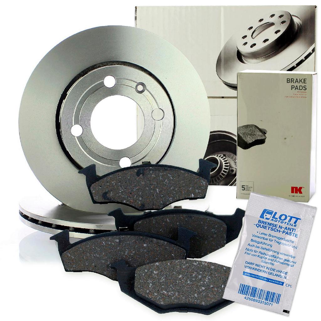 NK Bremsscheibe 204756 + Bremsbelagsatz, Scheibenbremse 224737