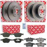 FEBI BILSTEIN Bremsscheibe 44016 + Bremsbelagsatz, Scheibenbremse 16718 + Bremsscheibe 26592 + Bremsbelagsatz, Scheibenbremse 16570