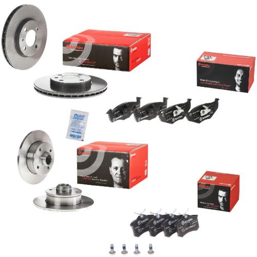 BREMBO Bremsscheibe 09.5166.11 + Bremsscheibe 08.5005.14 + Bremsbelagsatz, Scheibenbremse P 85 017 + Bremsbelagsatz, Scheibenbremse P 85 031 Bild BREMBO Bremsscheibe 09.5166.11 + Bremsscheibe 08.5005.14 + Bremsbelagsatz, Scheibenbremse P 85 017 + Bremsbelagsatz, Scheibenbremse P 85 031