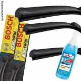 BOSCH Wischblatt 3 397 007 187 + Wischblatt 3 397 008 009 SONAX Frostschutz, Scheibenreinigungsanlage 03321000