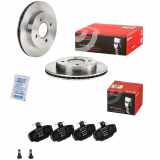BREMBO Bremsbelagsatz, Scheibenbremse P 24 018 + Bremsscheibe 09.5708.10