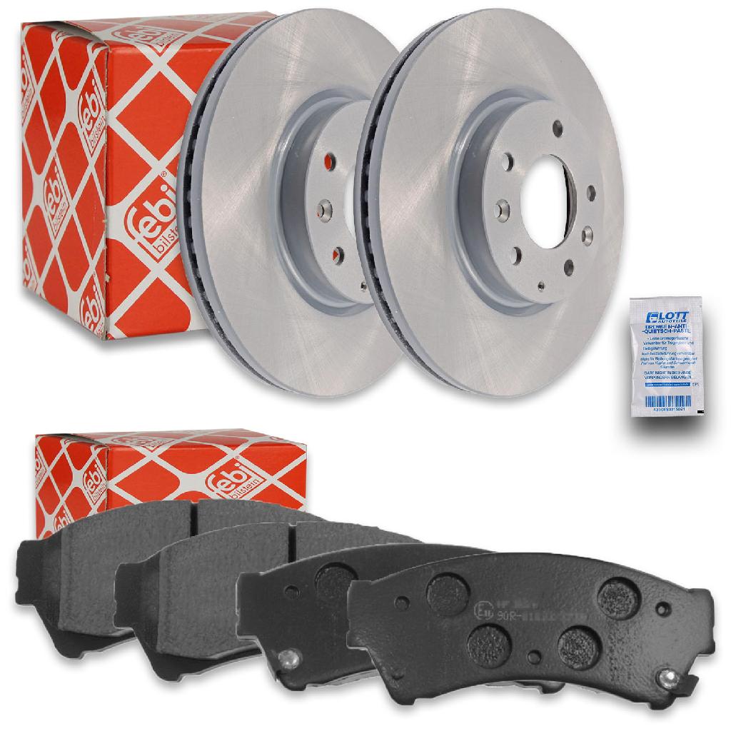 FEBI BILSTEIN Bremsscheibe 170040 + Bremsbelagsatz, Scheibenbremse 175208