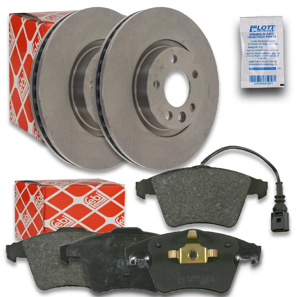 FEBI BILSTEIN Bremsbelagsatz, Scheibenbremse 16465 + Bremsscheibe 43996