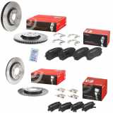 BREMBO Bremsscheibe 09.C245.11 + Bremsbelagsatz, Scheibenbremse P 30 067 + Bremsbelagsatz, Scheibenbremse P 30 056 + Bremsscheibe 08.C250.21