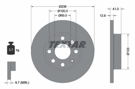 TEXTAR Bremsscheibe 92020903 + Bremsbelagsatz, Scheibenbremse 2186201 Bild TEXTAR Bremsscheibe 92020903 + Bremsbelagsatz, Scheibenbremse 2186201