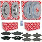 FEBI BILSTEIN Bremsbelagsatz, Scheibenbremse 16202 + Bremsscheibe 05644 + Bremsscheibe 10706 + Bremsbelagsatz, Scheibenbremse 16393