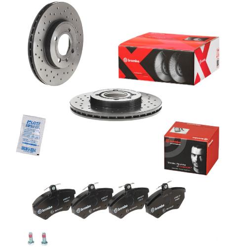 BREMBO Bremsscheibe 09.5166.1X + Bremsbelagsatz, Scheibenbremse P 85 011 Bild BREMBO Bremsscheibe 09.5166.1X + Bremsbelagsatz, Scheibenbremse P 85 011